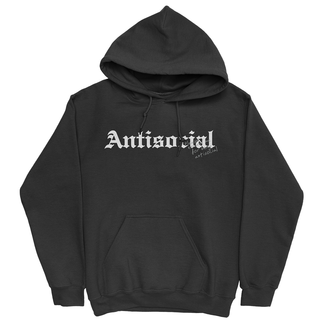 Antisocial Hoodie (Black)