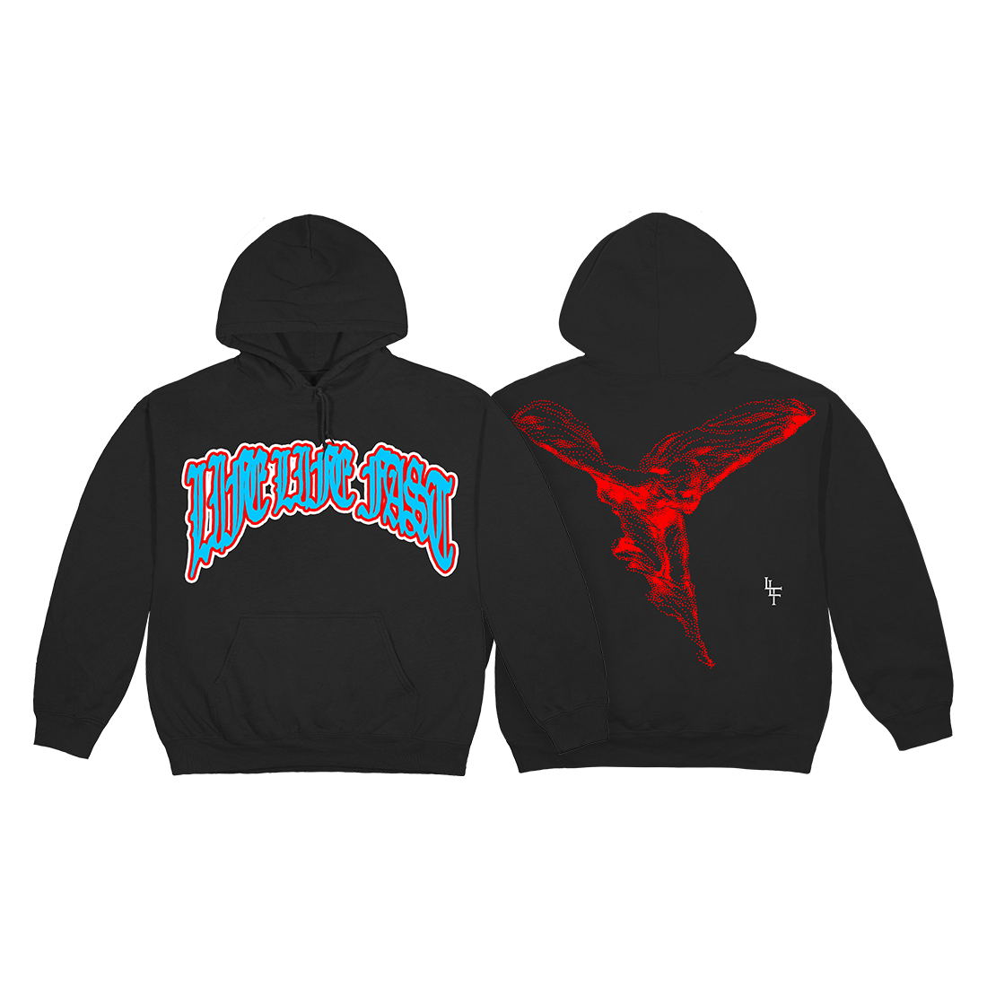 Live Life Fast Angel Hoodie